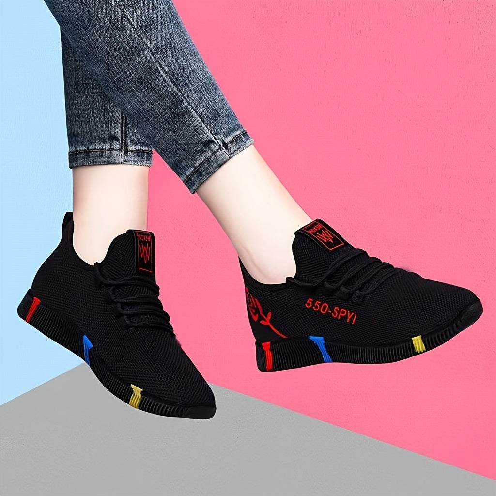 Women's Mesh Camouflage Walking Shoes Lightweight Sneakers with Durable PVC Sole