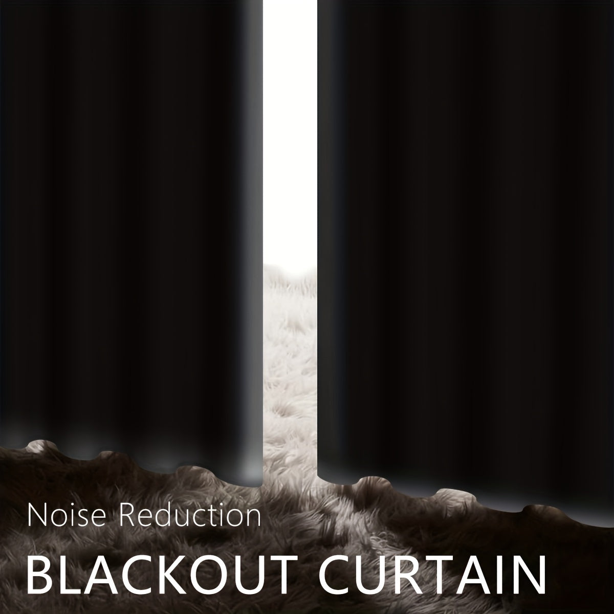 Blackout Curtains for Bedroom and Living Room, UV Protection, Easy Slide