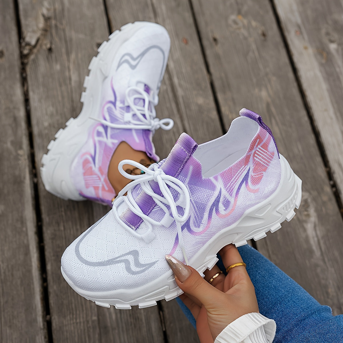 Women's Knit Casual Sneakers for Fashion and Comfort