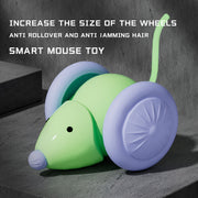 USB Rechargeable Interactive Cat Toy with Glowing Tail Mouse Safe Durable Silicone All Breed