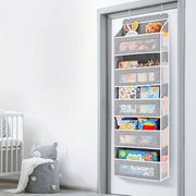 Five-Shelf Hanging Storage Organizer with Large Capacity Pockets for Bedroom Bathroom Pantry