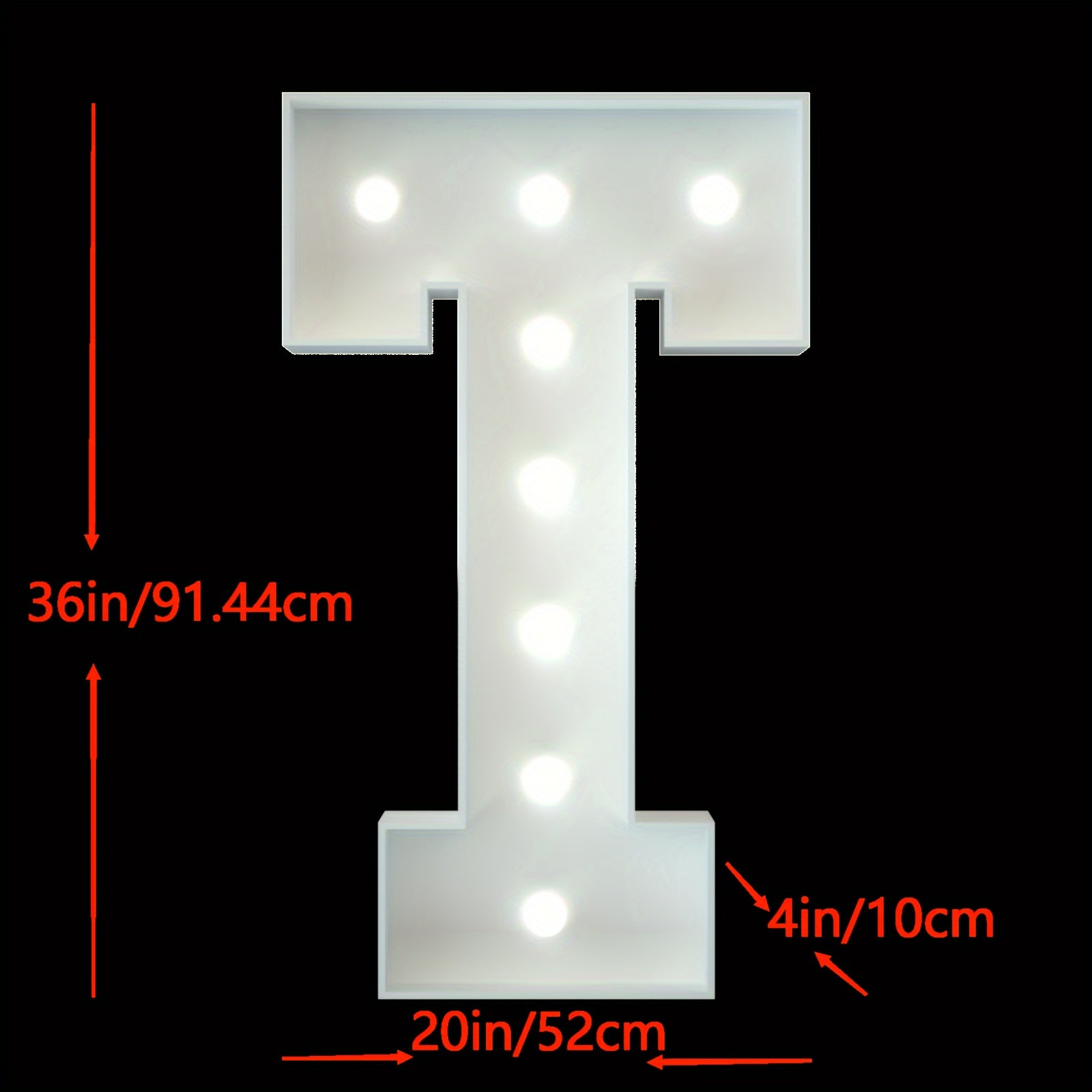 91.44cm LED Marquee Light Up Letters A-Z for Party Wedding Birthday Decor