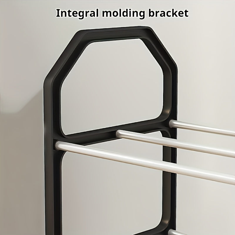 4 qavatli to'plangan poyabzal tokchasi, yotoqxonalarda, yotoqxonalarda, kirish joylarida, koridorlarda va shkaflarda poyabzallarni tartibga solish uchun mukammal.