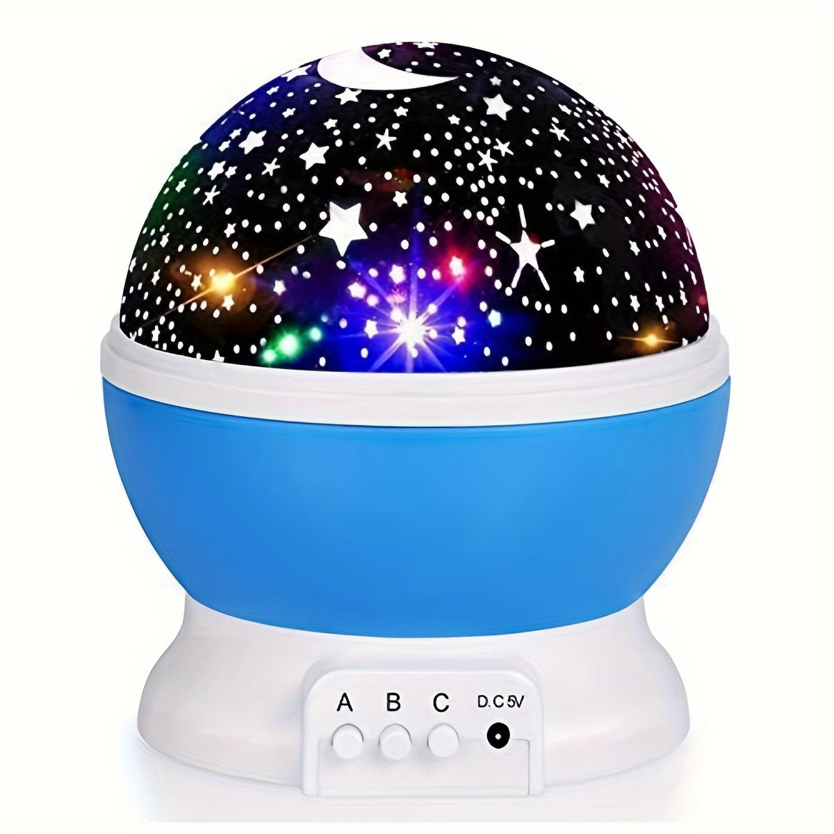 Colorful Rotating Starry Sky Projection Light for Romantic Bedroom Atmosphere