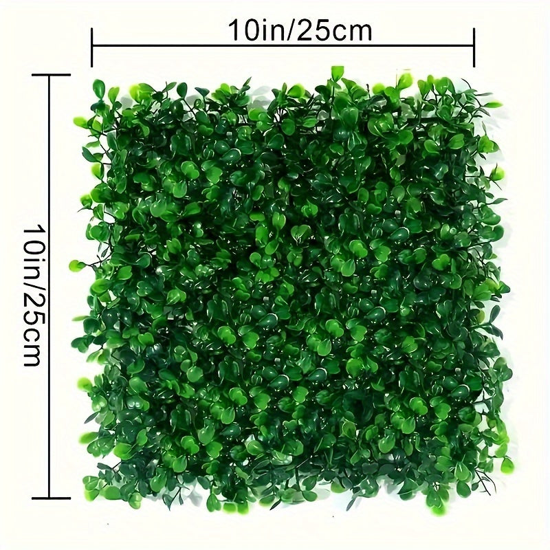 24 Pack Artificial Boxwood Wall Panels UV Protected Faux Hedge for Indoor Outdoor Privacy Garden Patio Balcony