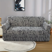 Нескользящая накидка на диван с юбкой для украшения гостиной