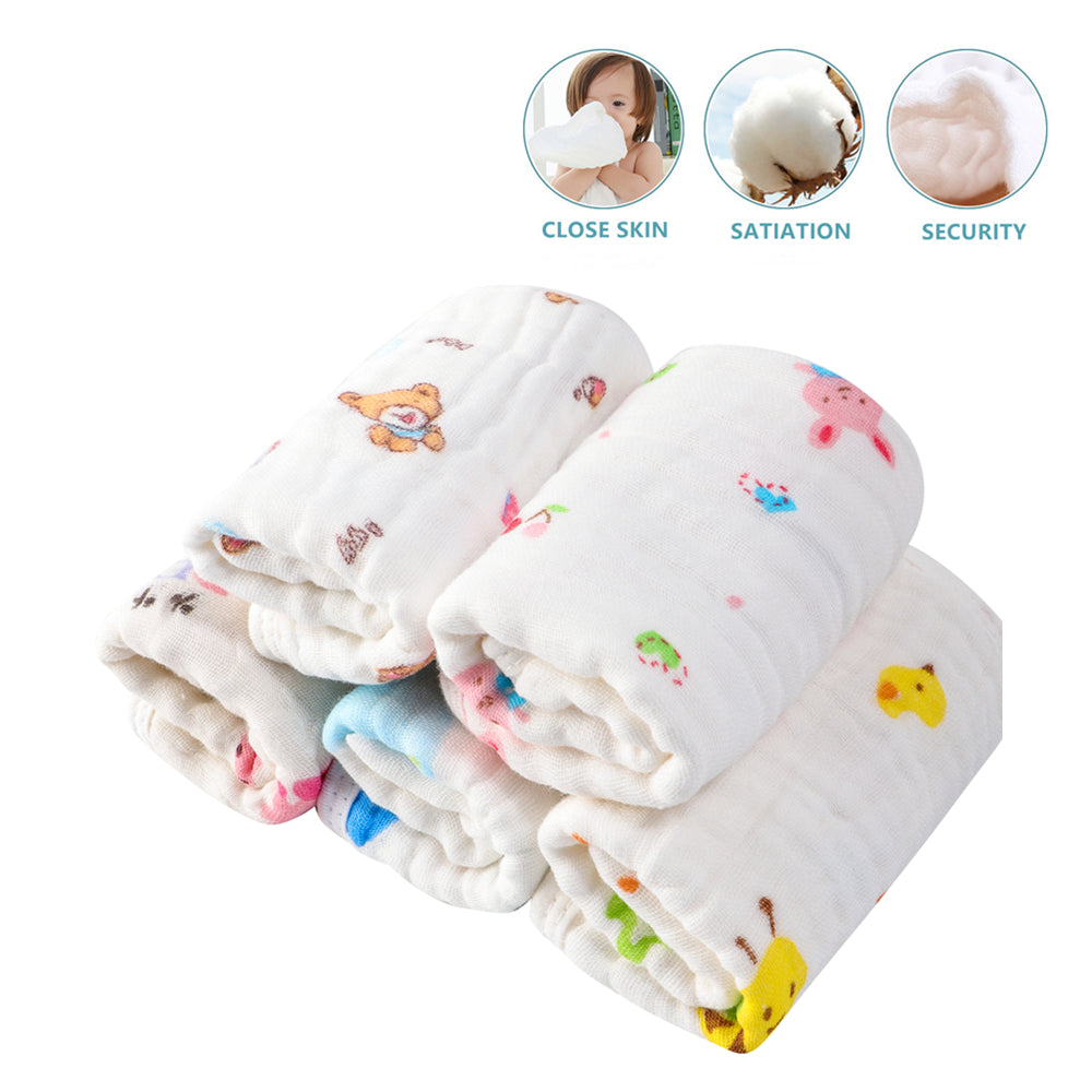 Bola uchun Burp Cloths Muslin 50.8cmX25.4cm 5 ta paket, O'g'il va qizlar uchun