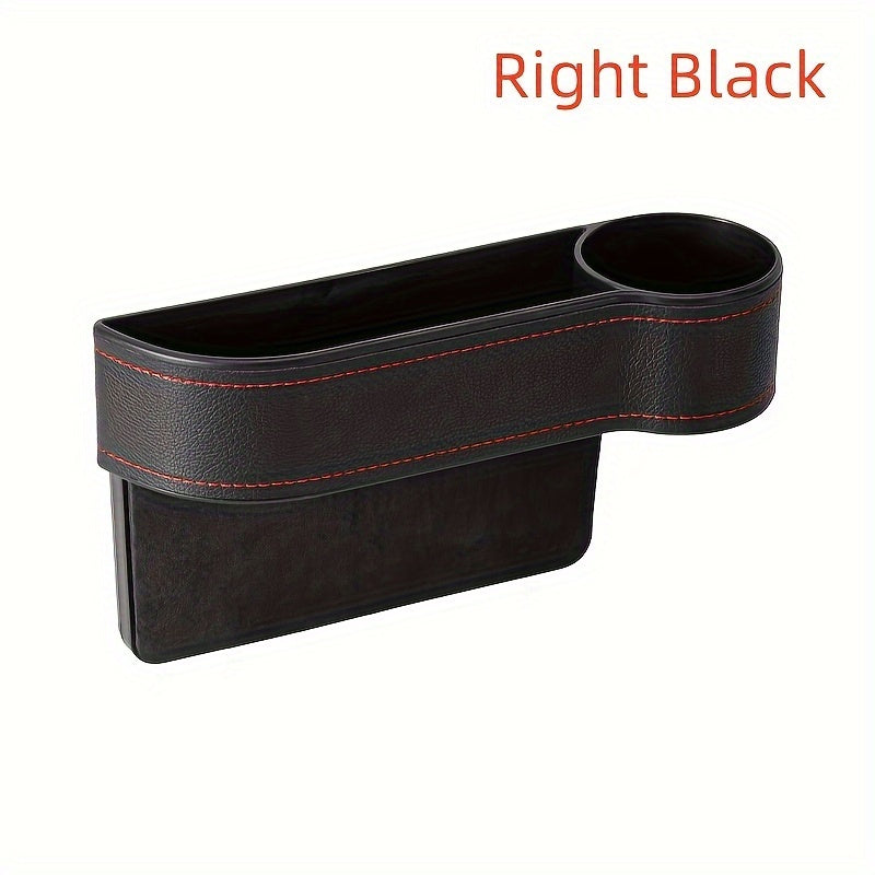 Avtomobil o'rindig'ining bo'shliq tashkilotchisi Universal PU charm quvvatli telefon kalitlar uchun saqlash qutisi bilan zaryad olish teshigi