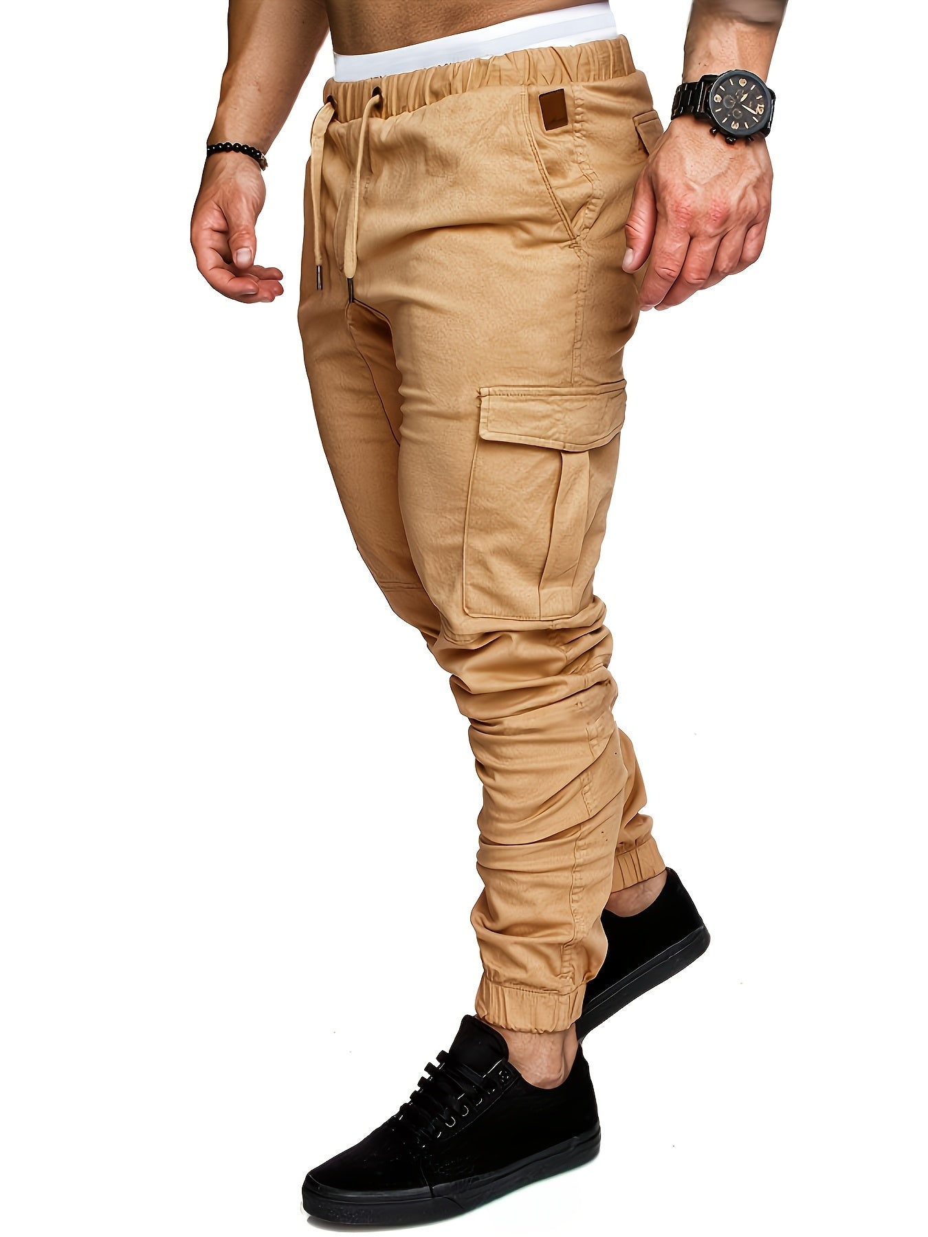 Pantalones cargo casuales de algodón para hombres para viajes transfronterizos, senderismo al aire libre, ciclismo y pesca
