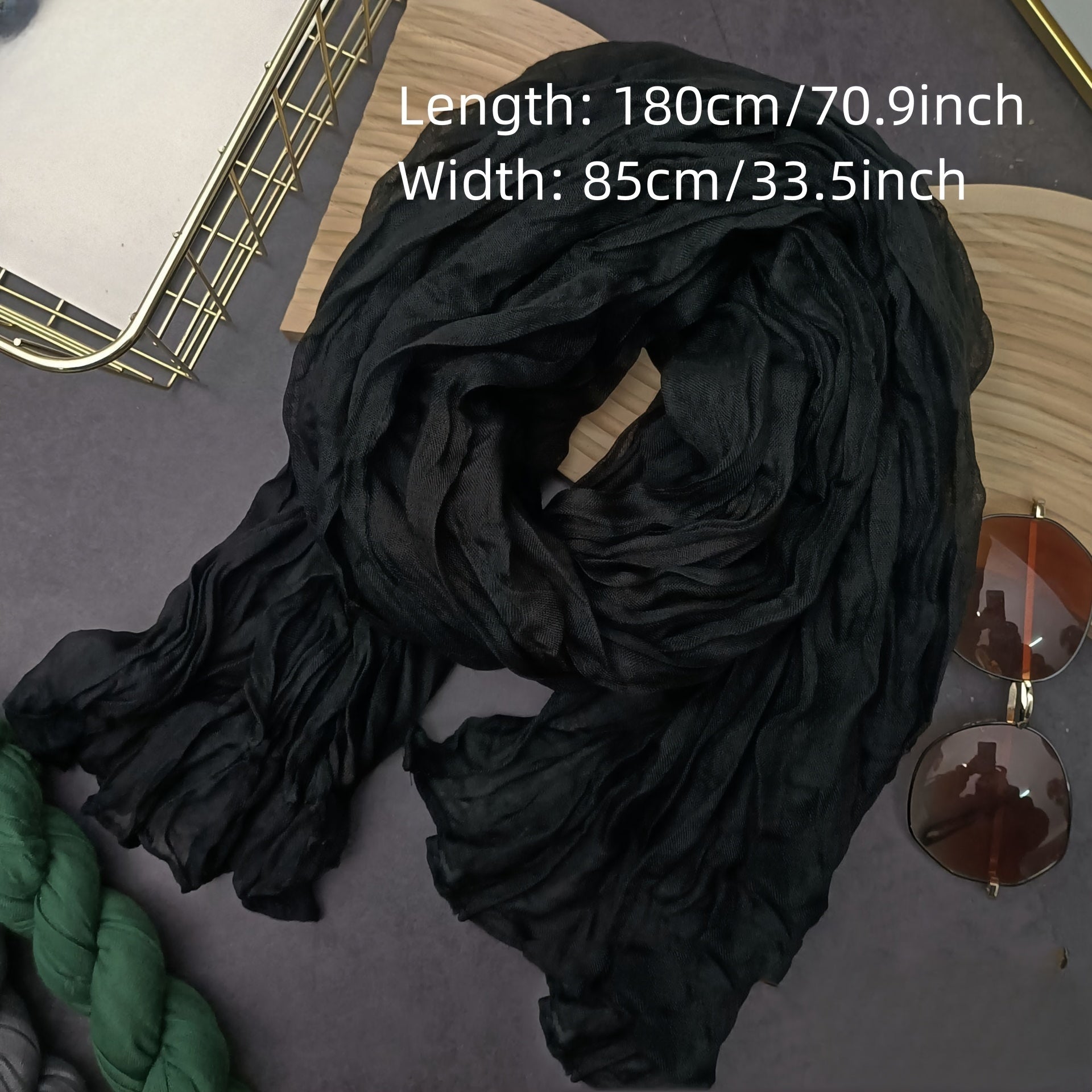 Ayollar uchun bir qatlamli, nafas oladigan, engil Bali ipli sharf va shalvlar, toʻliq rangli