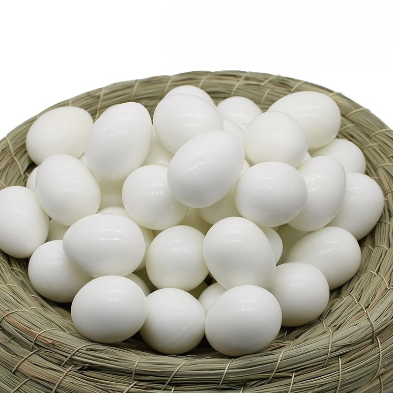 10Pcs Plastic Fake Pigeon Eggs Lead Eggs for Breeding and Training