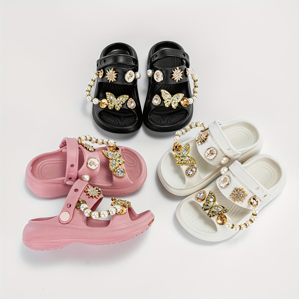 Kids' Summer Cartoon Hole Shoes for Boys and Girls with Thick EVA Soles