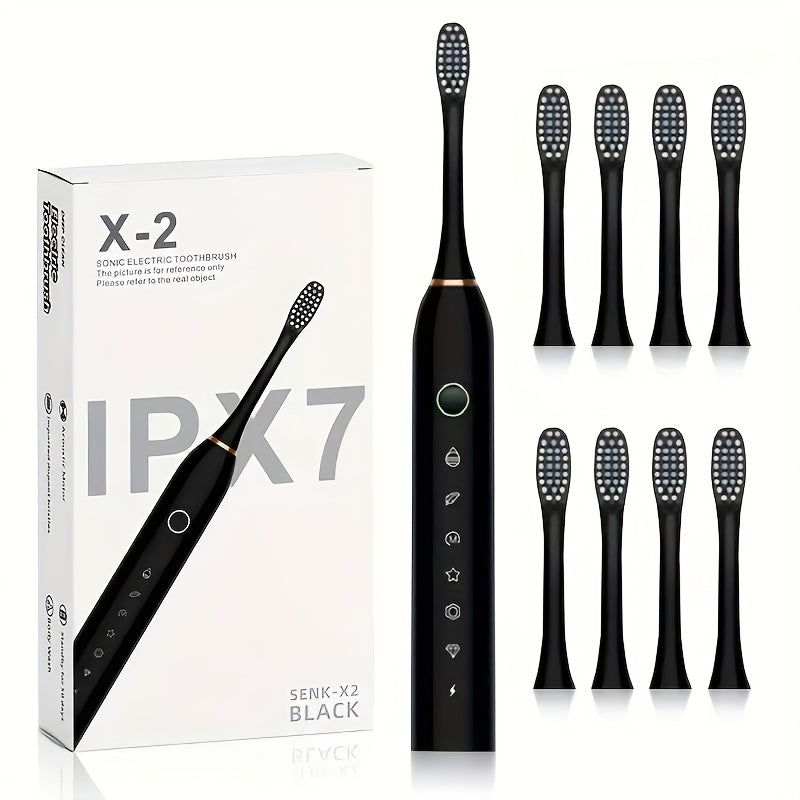 Kattalar uchun elektr soniqli tish cho'tkasi, qayta zaryadlanuvchi, oqartirish va tozalash