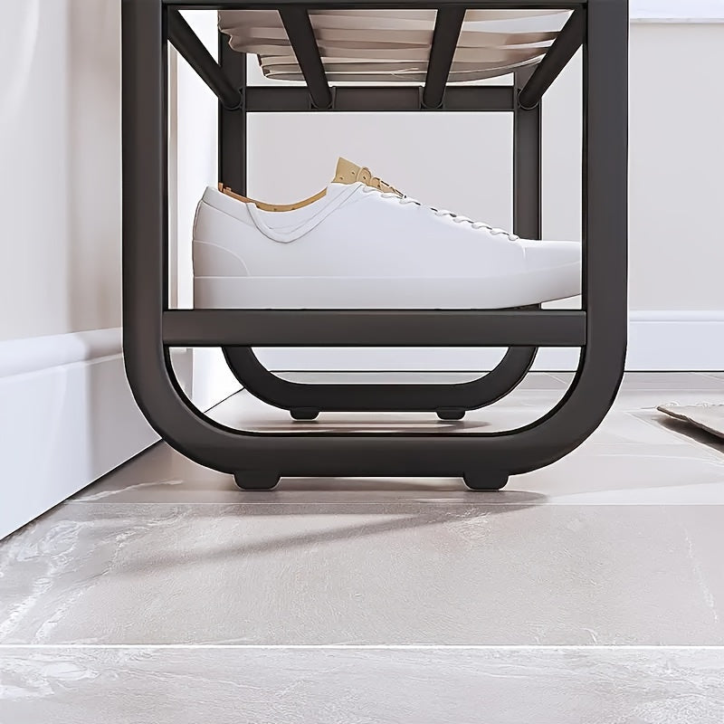 Compact Metal Shoe Rack 4/5 Tiers Organizer for Entryway Hallway Storage