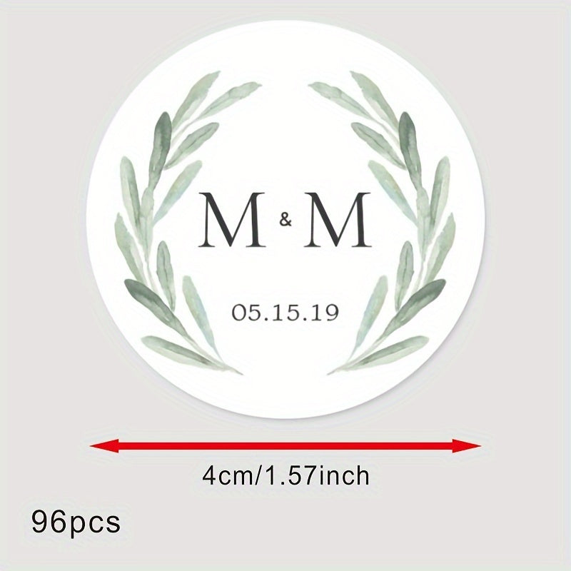 Personalized Bridal Shower Labels Custom Thank You Stickers Name and Date Recyclable Matte Finish