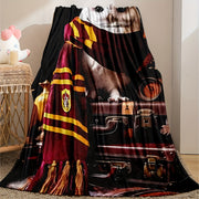 Contemporary Owl Print Flannel Throw Blanket Soft Knitted Polyester All-Season Home Decor