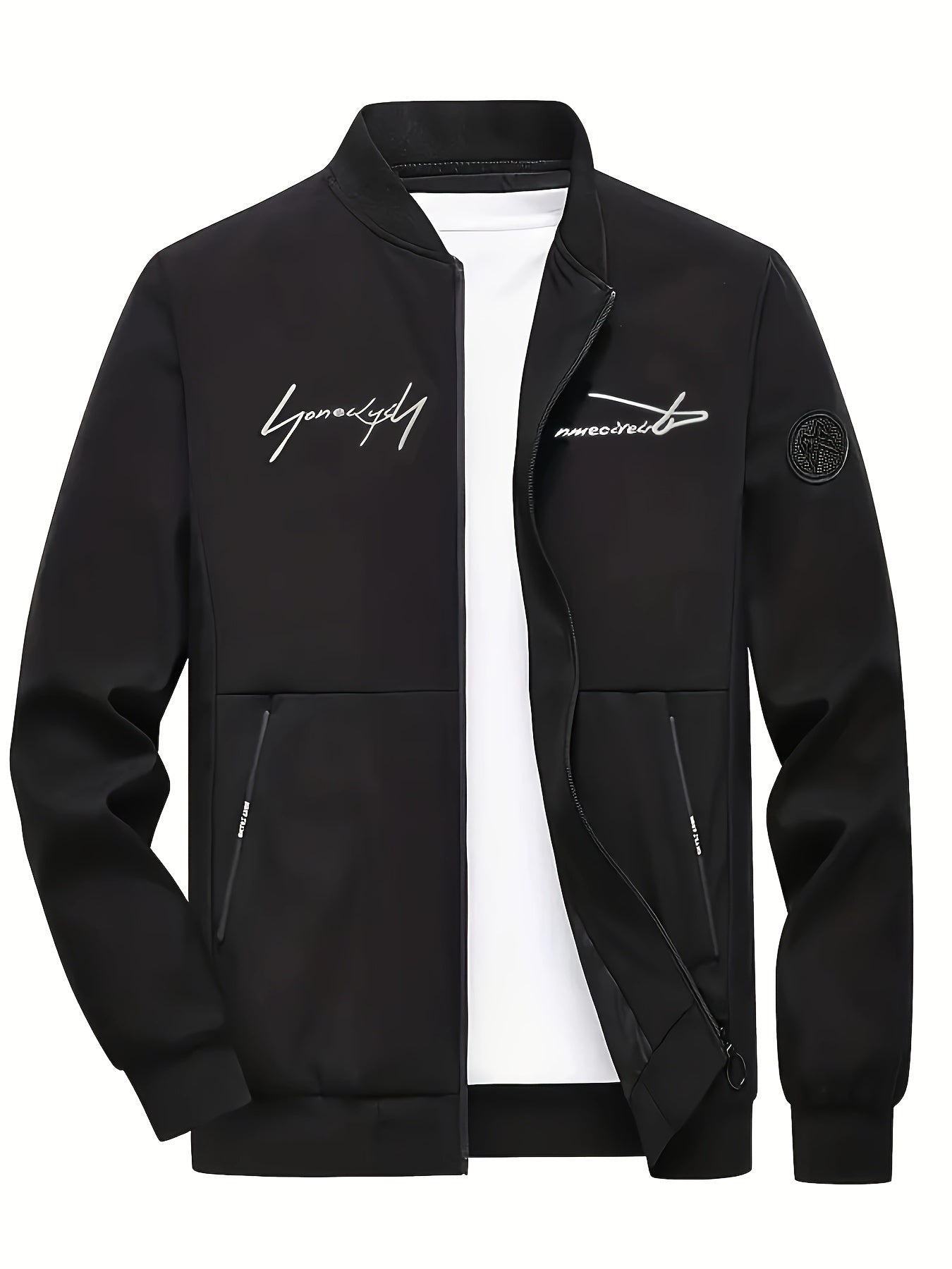 Плюс сайз мужская полиэстеровая бейсбольная куртка для весны, осени, зимы и спорта