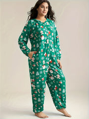 Women Casual Cotton Body Suit Pajamas with Sleeveless Design
