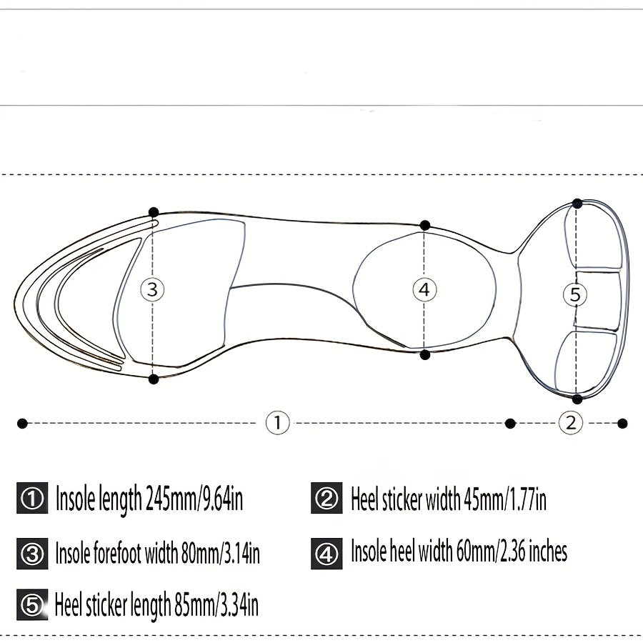 Unisex Anti-Drop Artifact Insoles Non-Slip Anti-Wear Heel Protectors