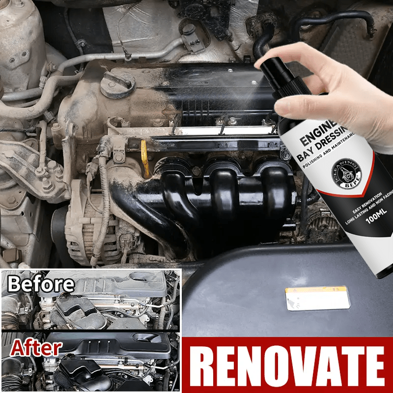 100ml Engine and Plastic Parts Renovator Gloss Enhancer Degreaser Car Hood Trunk Rubber