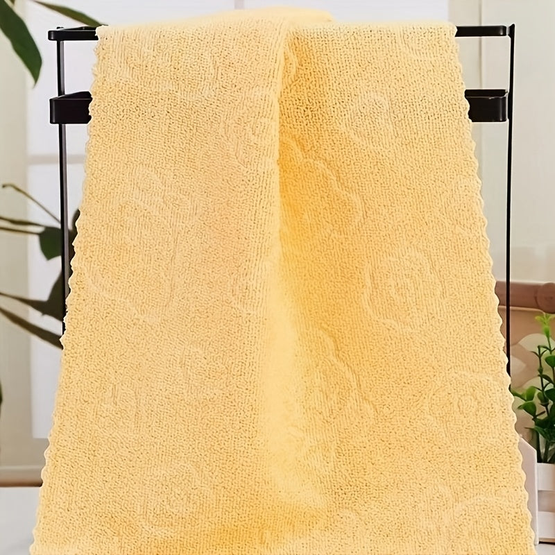 Set of 5 Cartoon Bear Microfiber Bath Towels in Pastel Colors for Bathroom Kitchen Living Room