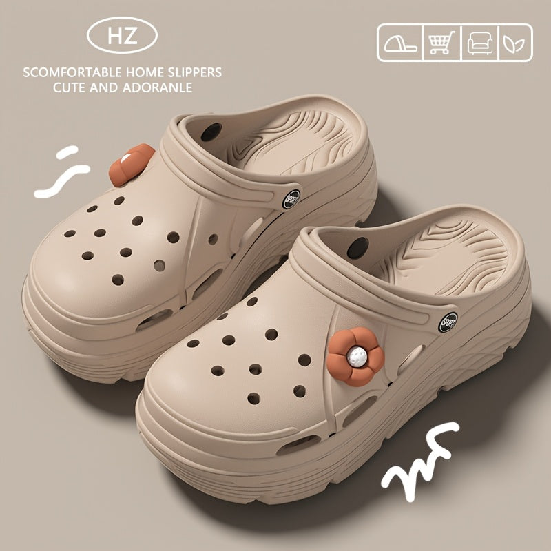 Women's Cartoon DIY Casual EVA Platform Home Shoes with Thick Sole