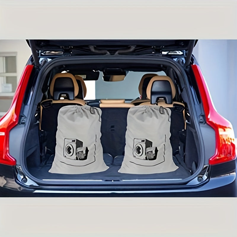 Cotton Laundry Bag 44.96x65.02cm Drawstring Reusable Hamper Liner