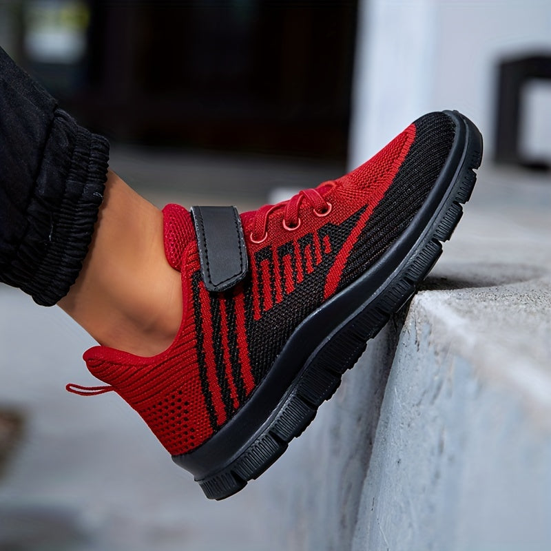 Детские сетчатые кроссовки для мальчиков и девочек, камуфляж, дышащие, амортизирующие, нескользящие, низкий топ