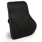 Memory Foam Lumbar Support Pillow for Office Chair Car Seat Back Pain Relief Black
