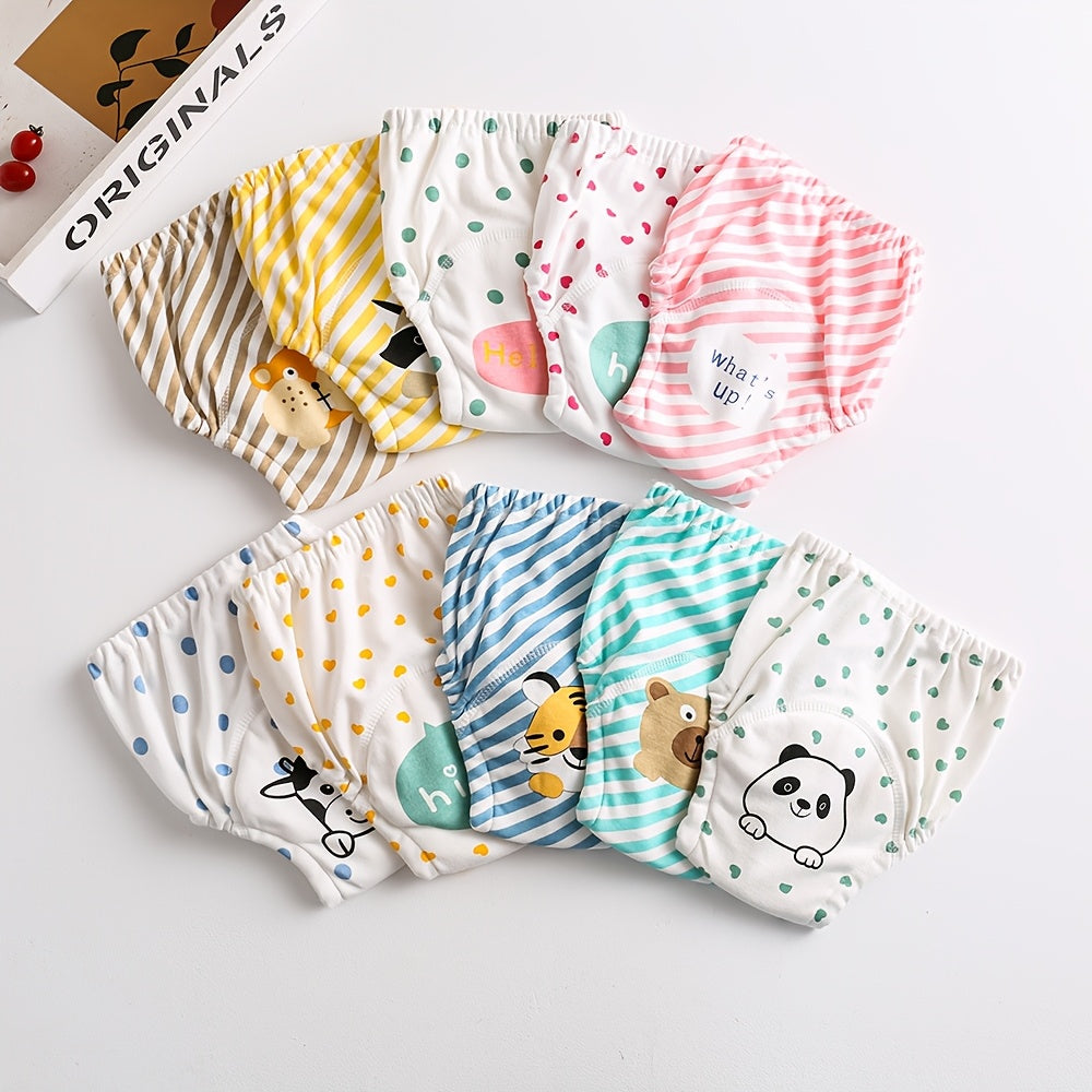 Baby Cloth Diaper Cover Reusable Training Pants Soft Leakproof Adjustable for Ages 0-3