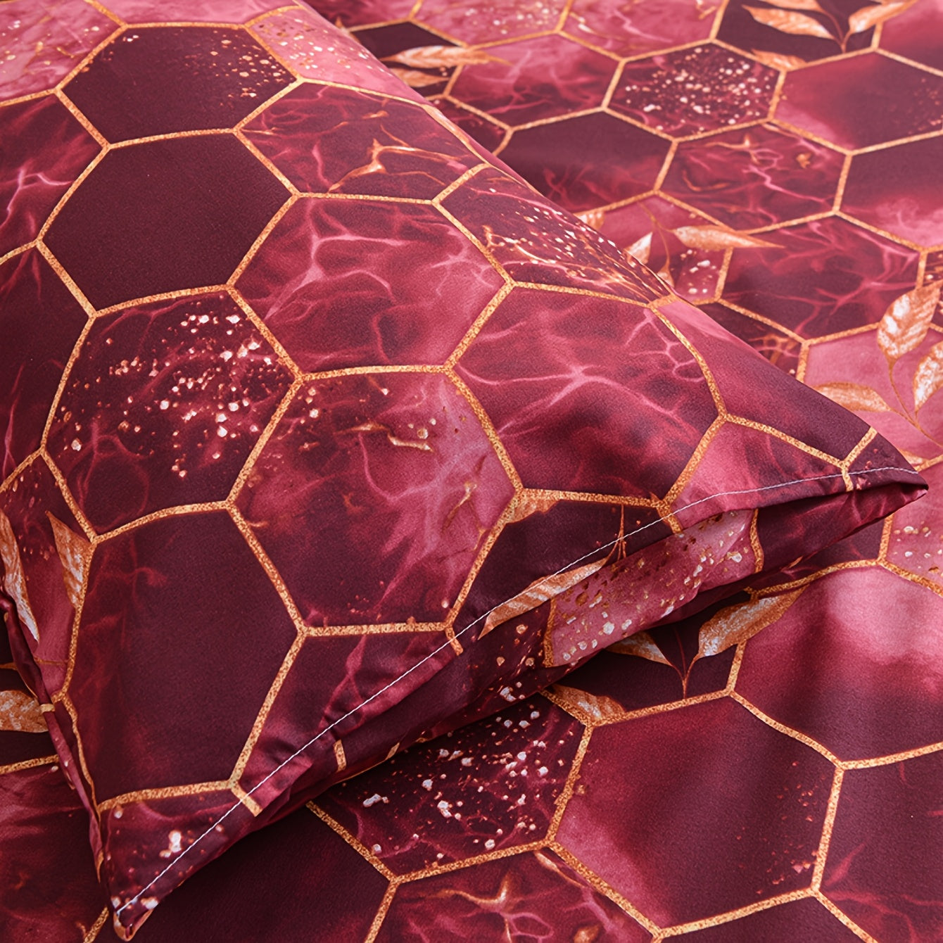 Набор наволочек с геометрическим узором, мягкие, дышащие, из полиэстера, устойчивые к пятнам, домашний декор