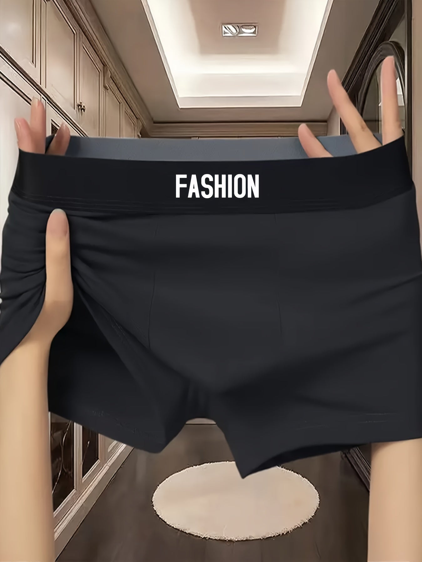 Men's Boxer Briefs Set of 3 Assorted Colors Breathable Polyester Elastane Casual Underwear