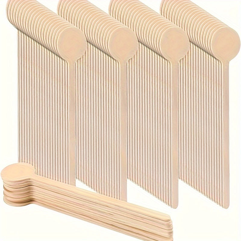 Pack of 50 15cm Wooden Coffee Stirrers Natural Biodegradable Beverage Stirring Sticks