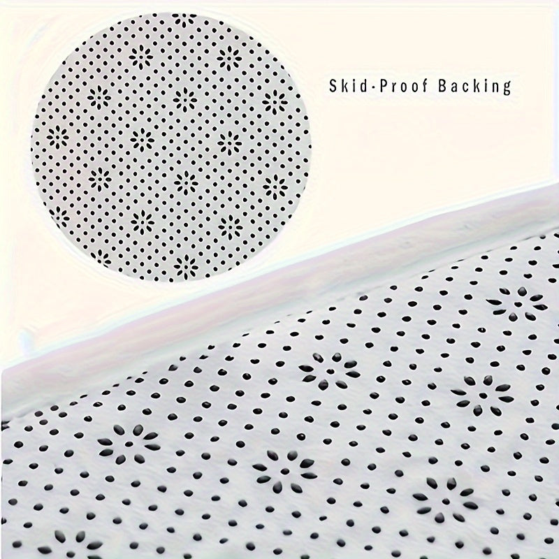 Piano Key Kitchen Floor Mat Non-Slip Waterproof Oil-Proof Soft Flannel