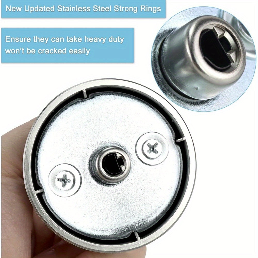 Metal D-Shaped Control Knob for Gas Stoves Compatible with NX58F5700WS NX58H5600SS NX58H5650WS NX58J7750SS