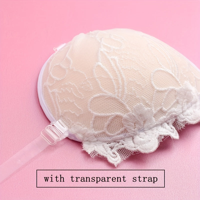 Women's Lace Nipple Covers with Push-Up Buckle Self-Adhesive Breast Pasties