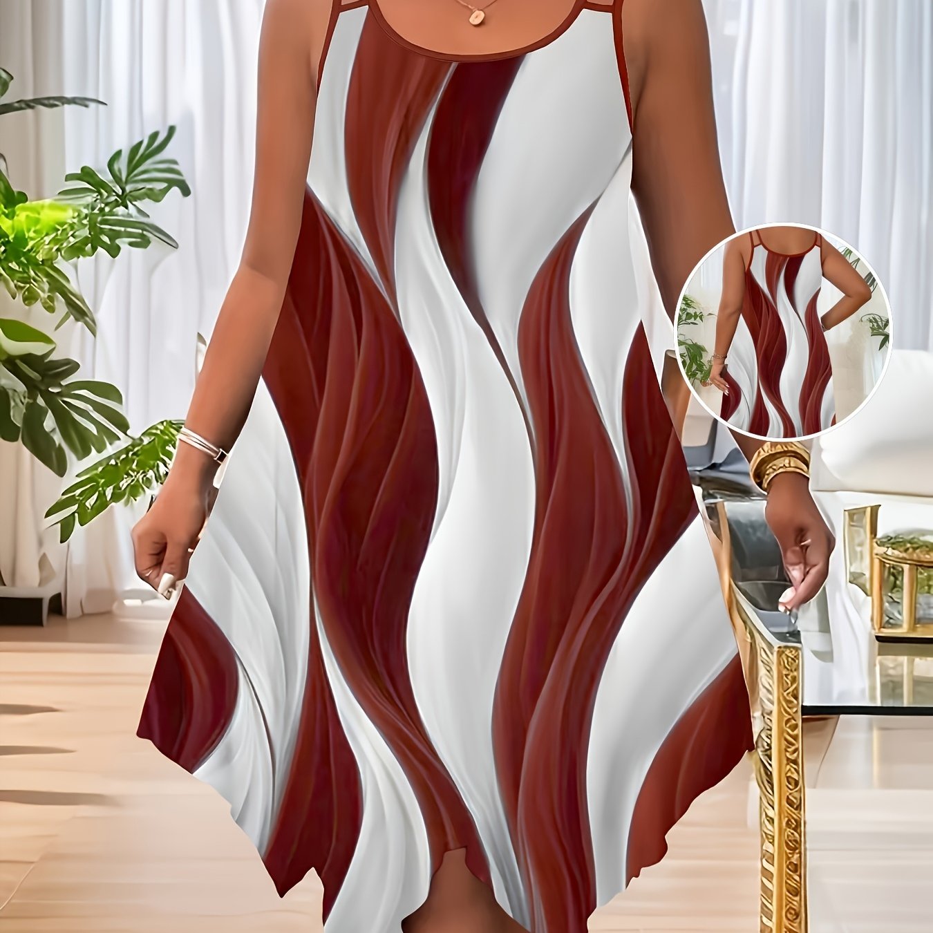 Vestido de mujer con dobladillo asimétrico, poliéster elástico y spandex, para todas las estaciones, casual a elegante