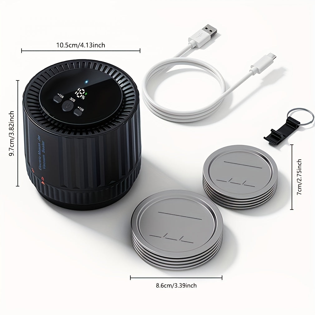 Selladora eléctrica portátil para frascos de vidrio