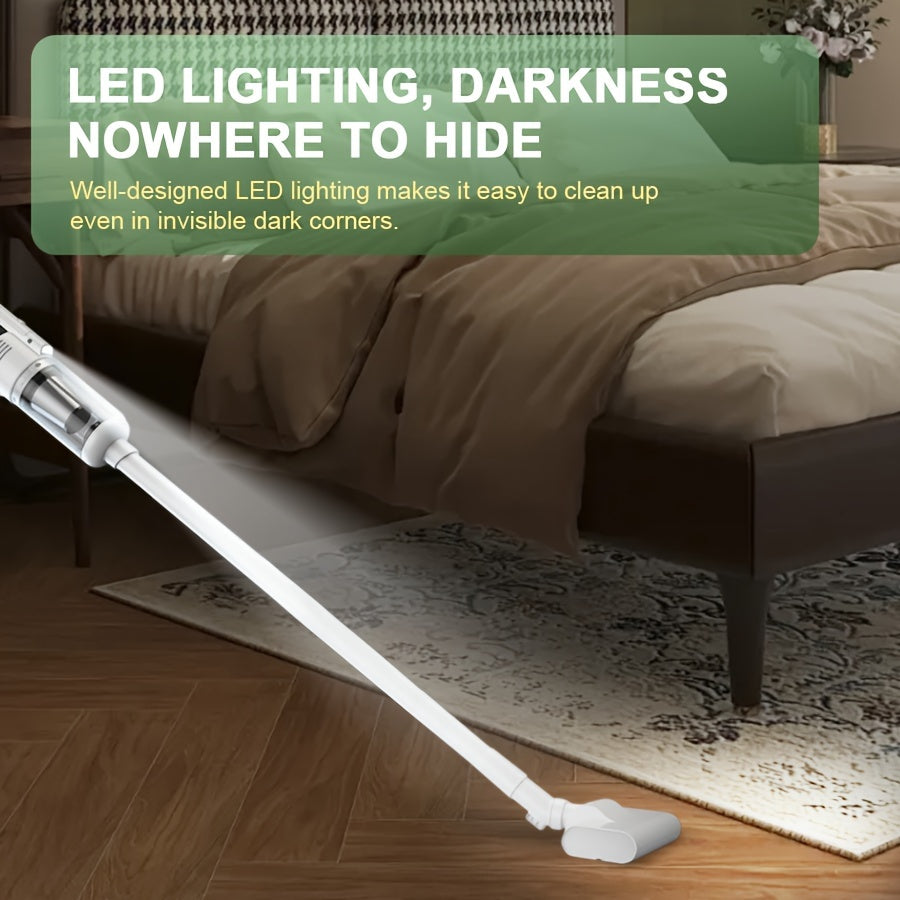 Cordless Handheld Vacuum Cleaner 9500PA Suction LED Light Car Cleaning Kit