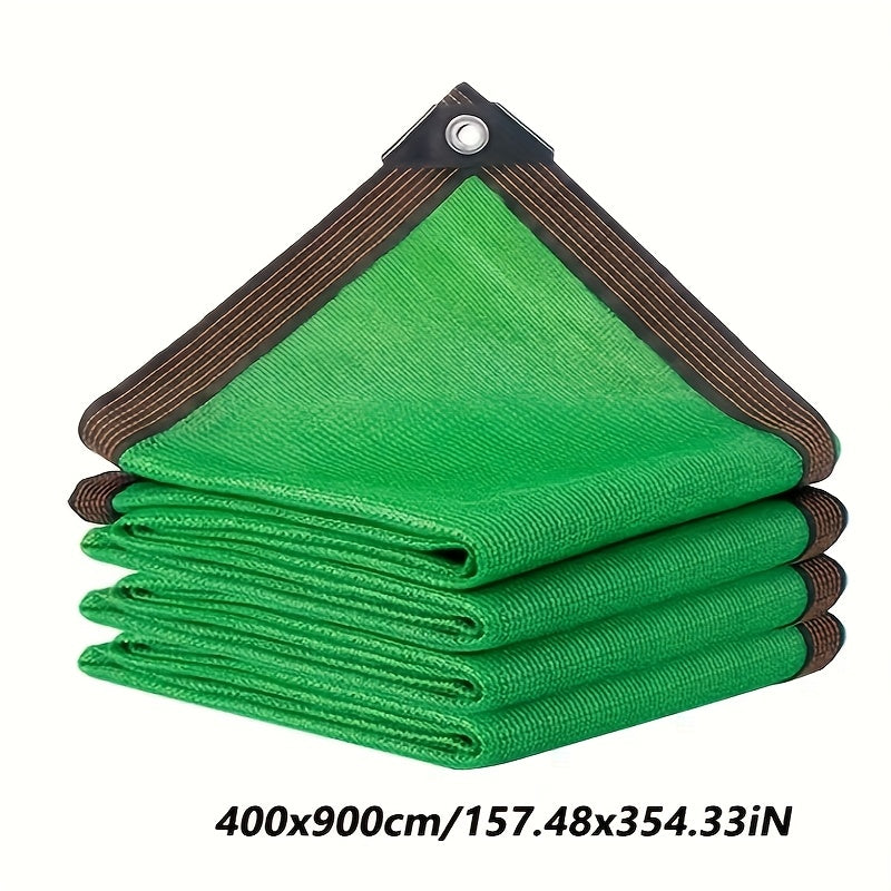 Large Green Outdoor Sunshade Net for Pool Garden Balcony Water-Resistant Fabric