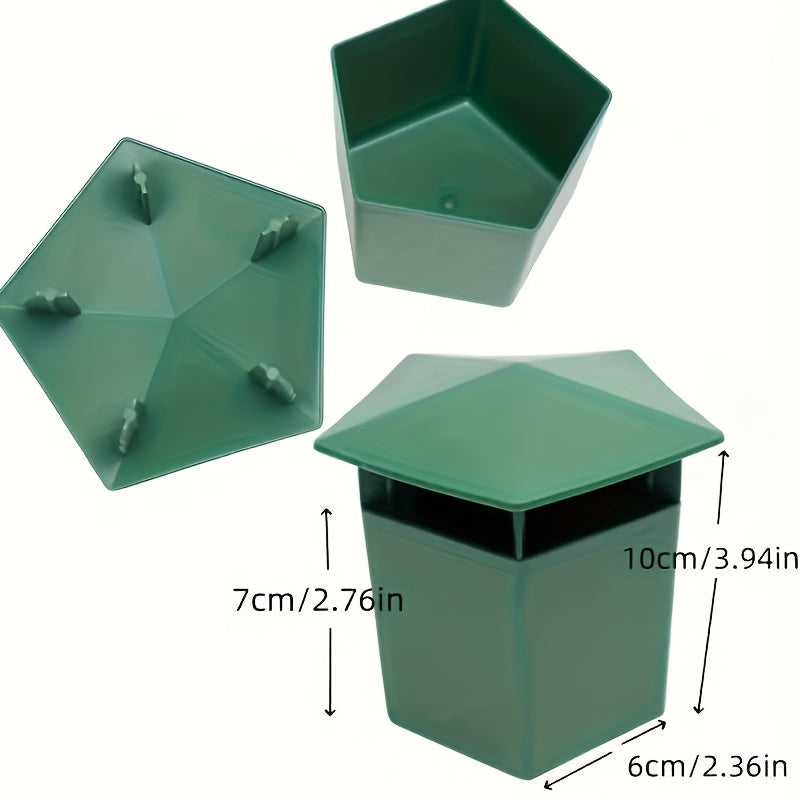 2PCS Trampas de caracol y babosa de plástico verde para jardín, atrapador de plagas, a prueba de agua