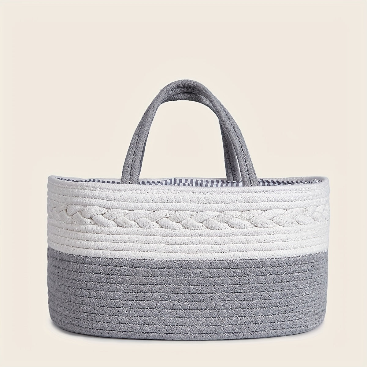 Woven Tote Bag for Moms Large Portable Storage Organizer