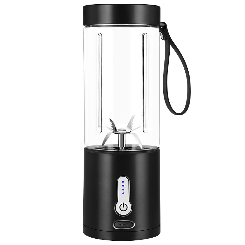 Vaso exprimidor personal portátil de 0.5L-1L recargable por USB con vaso Tritan desmontable y 6 cuchillas