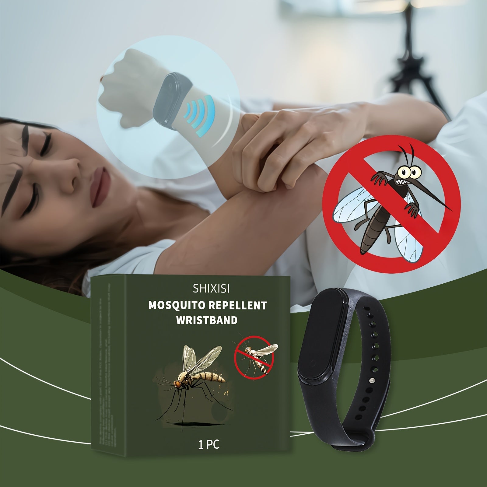 Unisex Silicone Mosquito Repellent Bracelets for Outdoor Camping