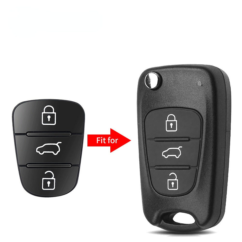 2pcs Silicone Rubber Key Shell Cover for Car Remote Fob with 2/3 Buttons