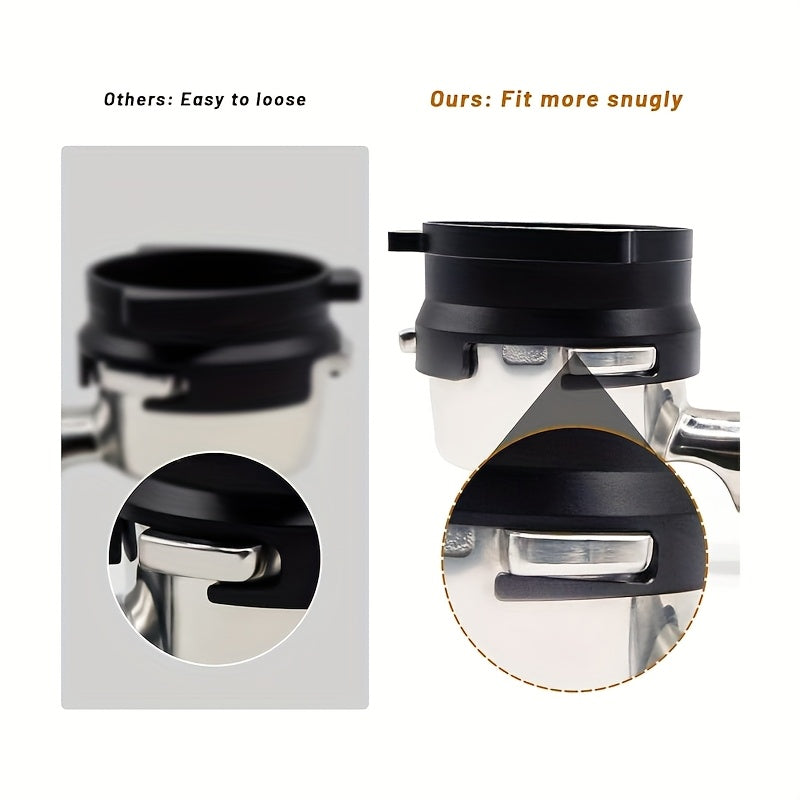 Coffee Dosing Funnel for 54mm Portafilters Food-Grade Black Plastic No Electricity