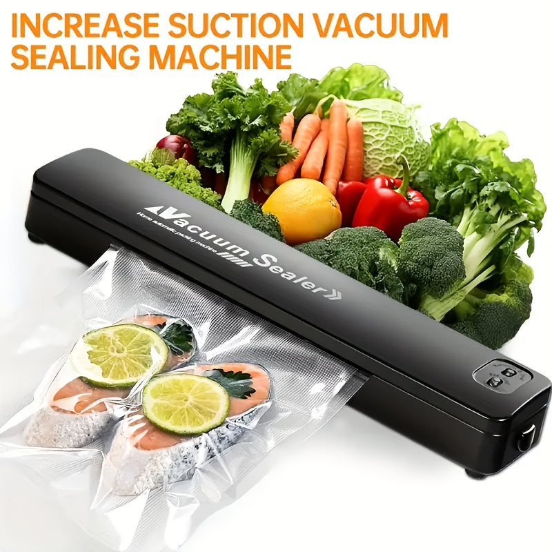 Automatic vacuum sealer with advanced sealing technology, multi-function, ideal for kitchen and picnics