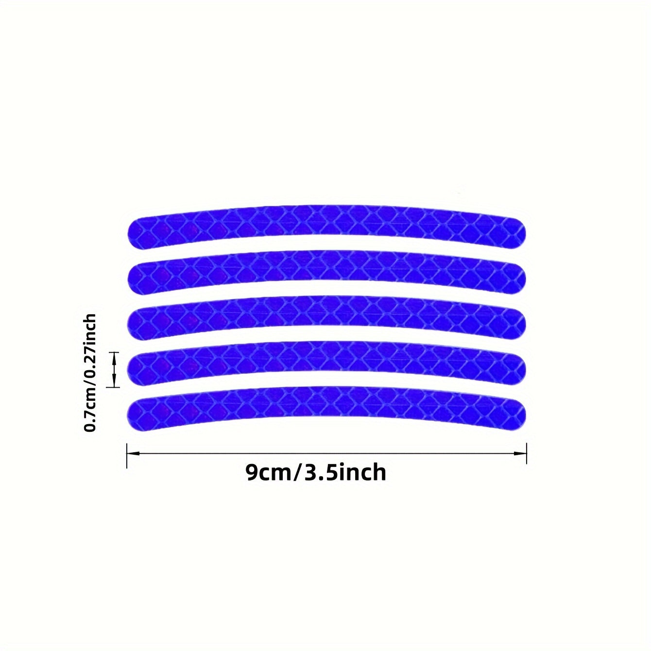 20 Pieces Blue Reflective Wheel Strips for Vehicles