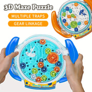 Colorful 3D Gear Maze Puzzle for Kids Educational Toy with Multiple Gears and Traps