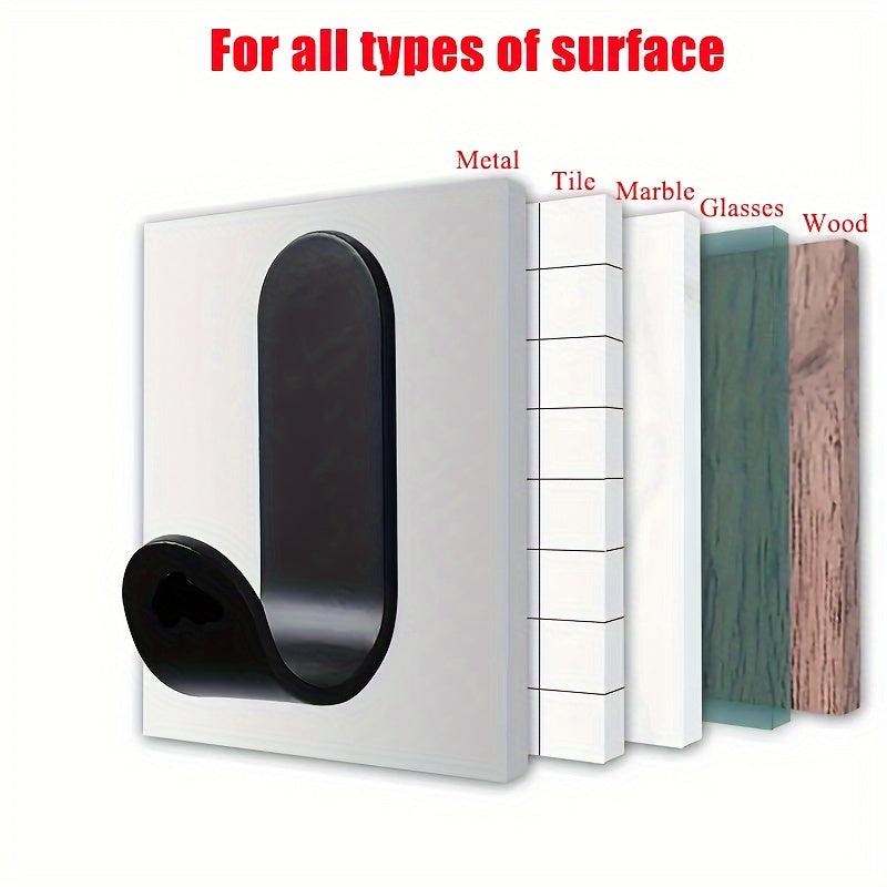 Plastic J-Shaped Hooks for Coats Hats and Bags Durable Damage-Free Storage